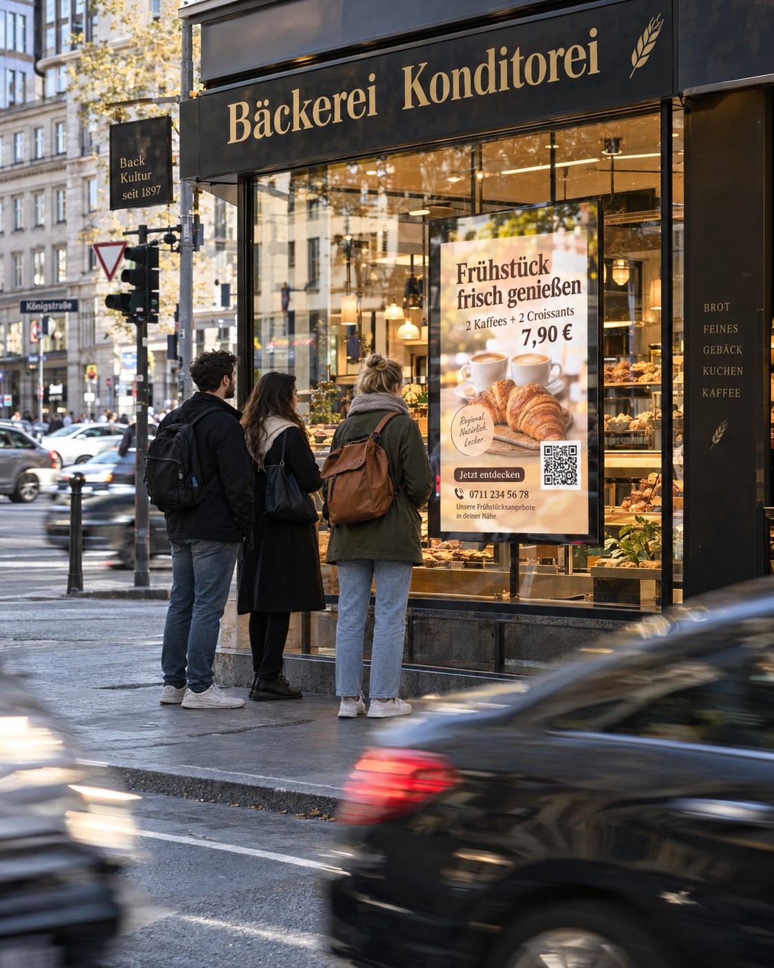 Werbebildschirm mieten für lokale Sichtbarkeit